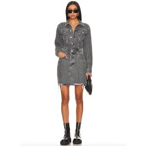 Etica x Free People Lotta Denim Dress in Stormy Skies SZ M EUC